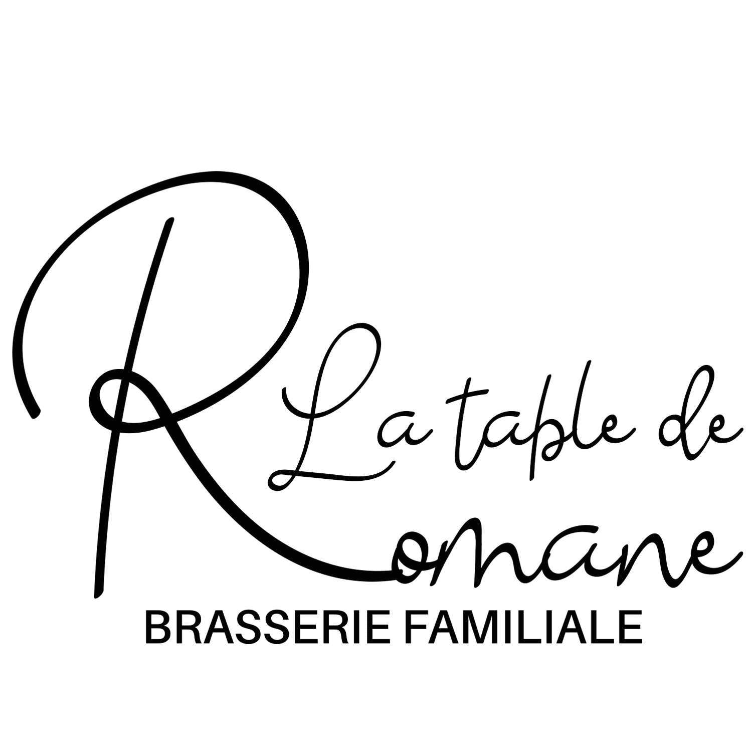 brasserie la Table de Romane espalion menus Logo noir